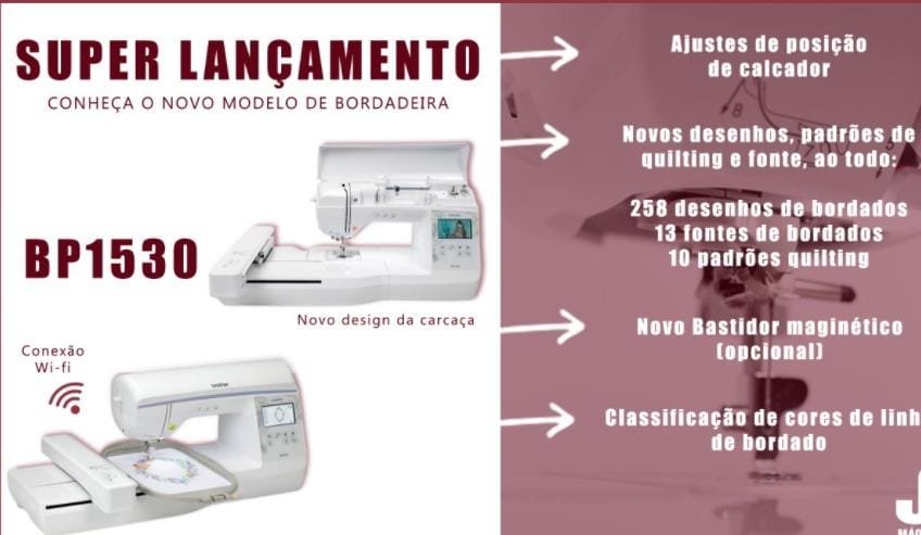 Bordadeira Wifi- Brother Bp1530l + 700 Mil Matrizes Vialink - 2