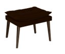 Ver imagem 1 de Puff Banqueta Decorativa Para Sala E Quarto Opala Suede Marrom -LM DECOR