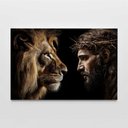 Ver imagem 3 de Quadro Decorativo Jesus Leão Sala Quarto Casa Escritório