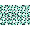 Ver imagem 2 de Adesivo Piso Box Banheiro Arte Azul Turquesa Antiderrapante Colacomigo 1,20 X 1,50 Metros