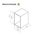 Ver imagem 7 de Tulha Organize Cinza com Corrediça Oculta Masutti Copat 6525 - 414 X 450 X 430mm