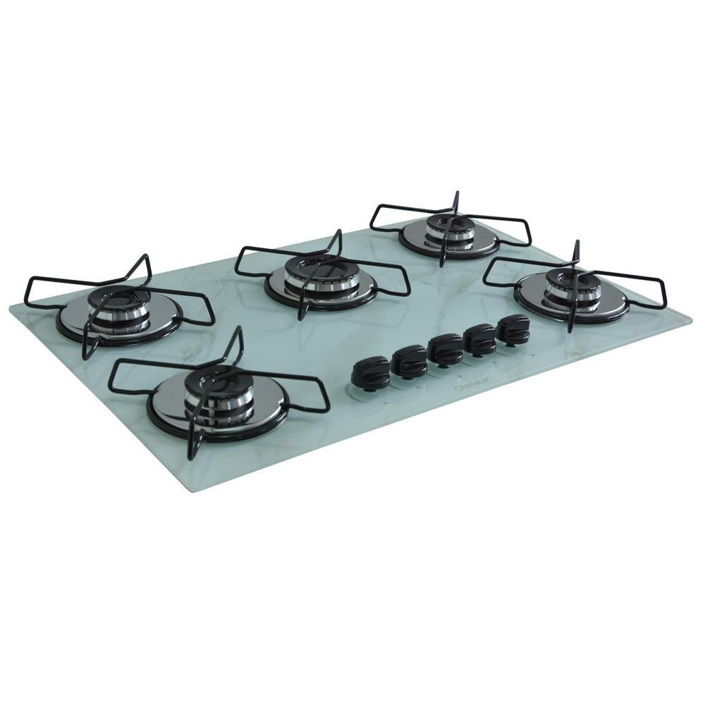 Cooktop Gás 5 Bocas Ultra Chama 127/220 Branco - 2