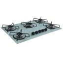 Ver imagem 2 de Cooktop Gás 5 Bocas Ultra Chama 127/220 Branco