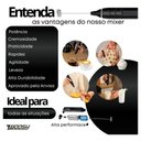 Ver imagem 5 de Mixer Portátil de Mão Mini Woosh Recarregável USB 3 Velocidades Preto 110V