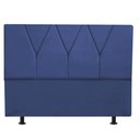 Ver imagem 1 de Cabeceira Estofada King 195CM Jade Suede Azul Marinho - D A DECOR D&A Decor