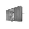Guarda Roupa Casal York C-6 Gavetas e 3 Portas de Correr Ripada Peroba - Europa - 4
