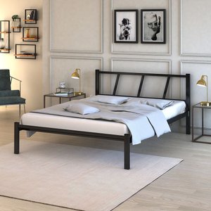 Cama Casal Bruna 100% Aço Estilo Industrial