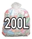 Ver imagem 1 de Kit 4 Sacos Lixo Transparente 200l Reforçado 400 Unidades:Cinza-claro