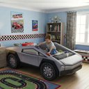Ver imagem 3 de Cama Carro Cyber Bed Solteiro Futurista Rodas Embutidas:cinza
