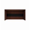 Ver imagem 6 de Balcão de Atendimento 135 cm Reto Baixo Recepção F5 Office Cor:Louro Preto com Preto