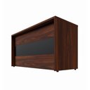 Ver imagem 4 de Balcão de Atendimento 135 cm Reto Baixo Recepção F5 Office Cor:Louro Preto com Preto
