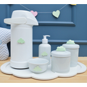 Ver imagem 1 de Kit Porcelanas Bebê Bandeja Nuvem Térmica 500ml Potes - Nuvem Verde