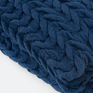 Manta de Tricot Neville Azul Marinho Blue Gardenia