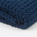 Ver imagem 2 de Manta de Tricot Neville Azul Marinho Blue Gardenia