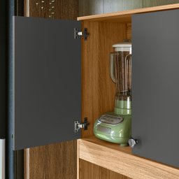 Kit Armário de Cozinha Erva Doce 90 Compacto com 4 Portas e Bancada Multiuso - 3