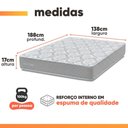 Ver imagem 4 de Cama Box Casal Double Face 100% D33 Edén 138x188x55cm Herval até - Suporta até 100kg por Pessoa