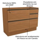 Ver imagem 3 de Balcao Pia sem Tampo 1p 4g 120 Cm Maxxi G746 Canela Kappesberg