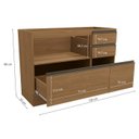 Ver imagem 4 de Balcao Pia sem Tampo 1p 4g 120 Cm Maxxi G746 Canela Kappesberg