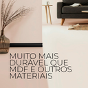 Ver imagem 6 de Kit 20 Barras Rodapé Poliestireno 7cm Frisado Preto 2m Rm Decor