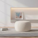 Ver imagem 2 de Puff Boreal 70cm Bouclé Off White - Sallar Home