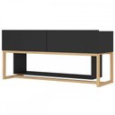 Ver imagem 2 de Rack para Tv até 55 Polegadas Hover Wood Preto 700016 - Manfroi