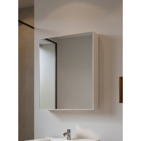 Armário para Banheiro com Espelho 60cm Mdf Branco - On Móveis