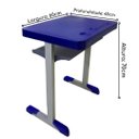 Ver imagem 3 de Kit Escolar Individual (Mesa e Cadeira) INFANTIL 6 a 9 Anos – 4105