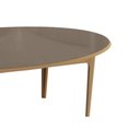 Ver imagem 6 de Mesa Jantar Mira Madeira Maciça c/ Tampo Madeirado c/ Vidro 180x105cm Carvalho/Off White Kappesberg