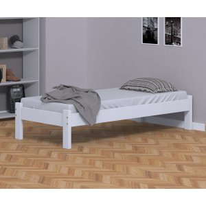 Cama de Solteiro Turca de Madeira Maciça Reforçada Branco