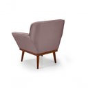 Ver imagem 3 de Cadeira Poltrona Yasmin Veludo Decorativa Império Estofados Rosê