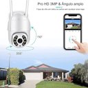 Ver imagem 7 de Câmera Segurança Wi-fi Externa Noturna Branca Sensor