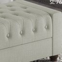 Ver imagem 6 de Recamier Calçadeira Bau 140 Cm Pes Mdf Parri Linho Sl 76 Peer