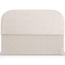 Ver imagem 3 de Cabeceira Cama Box King 195cm Lanna com Puff Recamier Doha W01 Linho Cru - Lyam Decor
