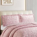 Ver imagem 2 de Kit Cobre Leito Colcha Anarruga Estampada 3 Peças Casal Aurora 220x240cm Sonhare