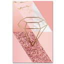Ver imagem 3 de Kit Placas Quadros 3 Peças Mdf 30x45 Formas Rosa