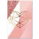 Ver imagem 6 de Kit Placas Quadros 3 Peças Mdf 30x45 Formas Rosa
