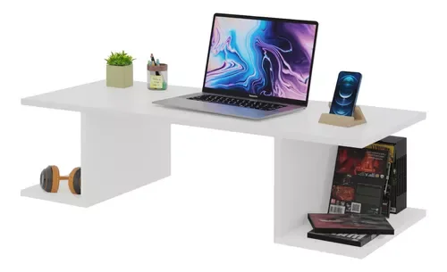 Mesa Suspensa Única Pc Escritório Notebook Home Office Mdf - 2