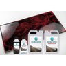 Kit Porcelanato Líquido Metálico Vermelho Carbono / Preto - 6
