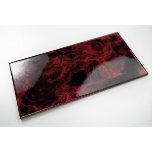 Kit Porcelanato Líquido Metálico Vermelho Carbono / Preto