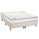Ver imagem 1 de Cama Box Queen: Colchão Molas Luckspuma MasterPocket Ensacadas Luck Spring + Base CRC Courano Branco