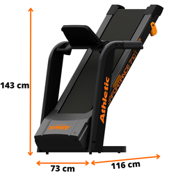 Esteira Elétrica Athletic Performance 710t 16km/h Suporta 130kg:110v - 10