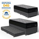 Ver imagem 3 de Cama Box com Colchão de Espuma D45 Pillow Top Suport Prime + Auxiliar de Espuma Unique Solteiro 88cm