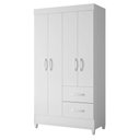 Ver imagem 7 de Berço Nacional Life 2186 com Guarda Roupa Mobi Branco Flex - Móveis Albatroz