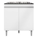 Ver imagem 1 de Balcão Com Tampo para Cooktop 5 bocas 2 Portas Andréia Branco - AJL Móveis