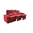Ver imagem 7 de Sofá 3 Lugares Retrátil e Reclinável Cama inBox Senses 2,00m Velusoft Vermelho