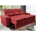Ver imagem 1 de Sofá 3 Lugares Retrátil e Reclinável Cama inBox Senses 2,00m Velusoft Vermelho