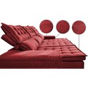 Ver imagem 4 de Sofá 3 Lugares Retrátil e Reclinável Cama inBox Senses 2,00m Velusoft Vermelho