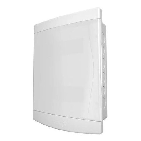 Quadro Distribuição Embutir 12/16 Disjuntores Branca Tigre