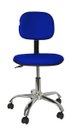 Ver imagem 2 de Cadeira Secretaria Giratoria Bolt CR - Couro Sintetico Corano - Azul