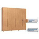 Ver imagem 5 de Guarda-Roupa 6 Portas 6 Gavetas Brescia Marrom/Cedro